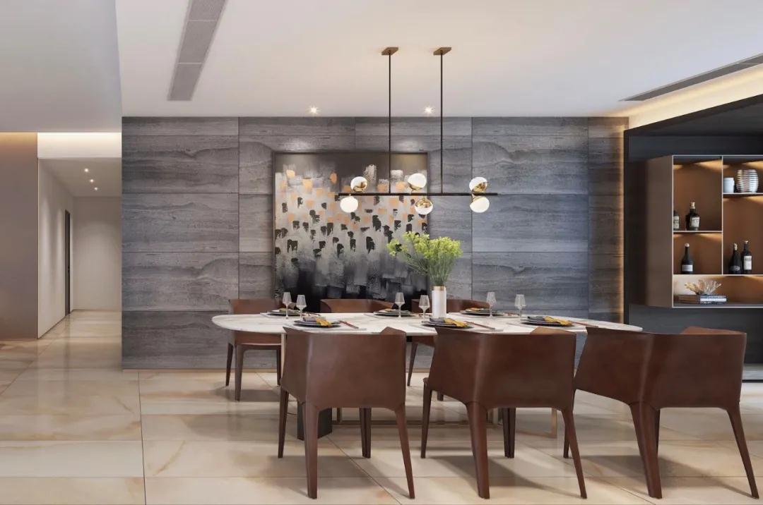 珠海室內(nèi)設計馬思| 337m2大平層，輕奢的高級質感